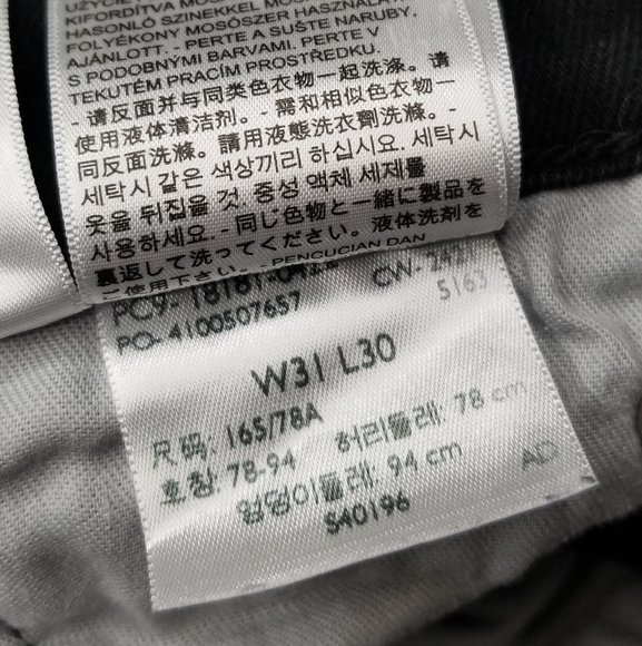 Mens  Levi 541 Black - Picture 3 of 6